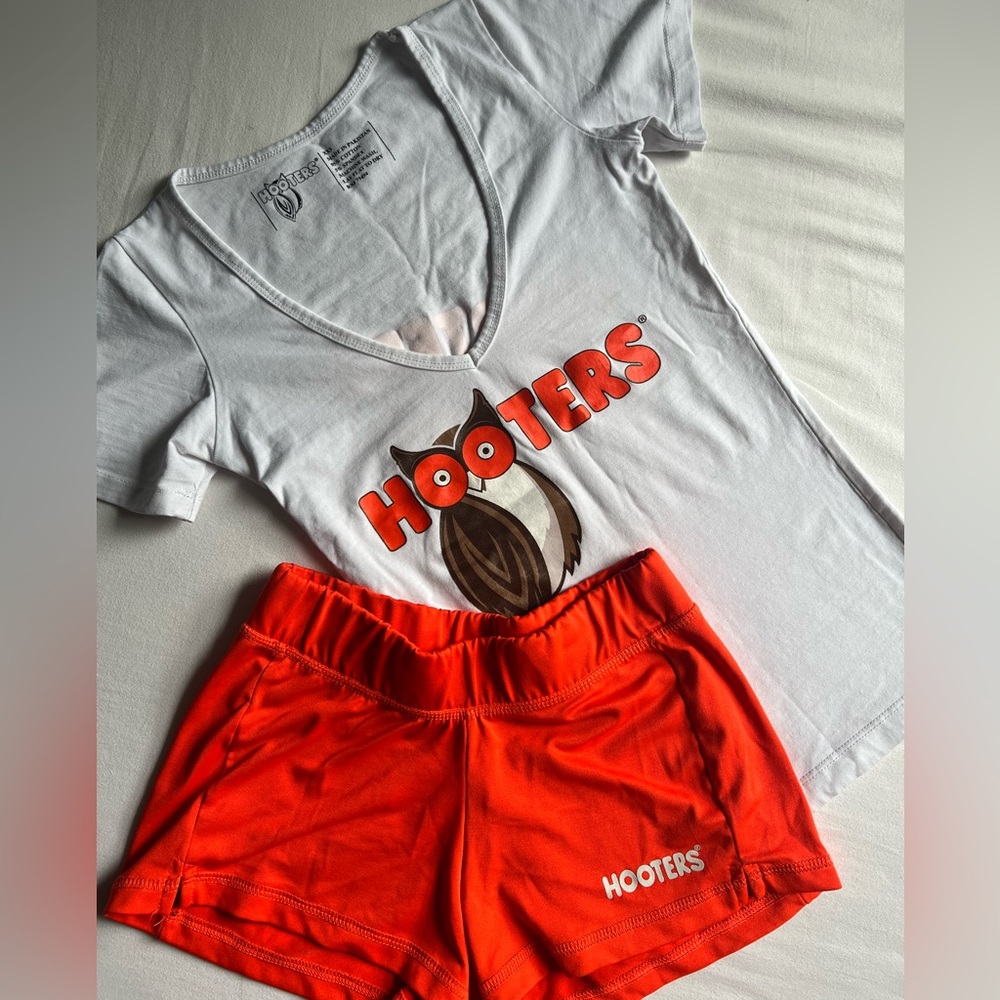 Hooters uniform - White with a short sleeve top